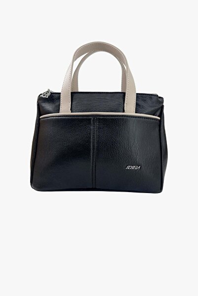 SOSELA 67-8147 Women's Black-Sand Shoulder and Shoulder Bag