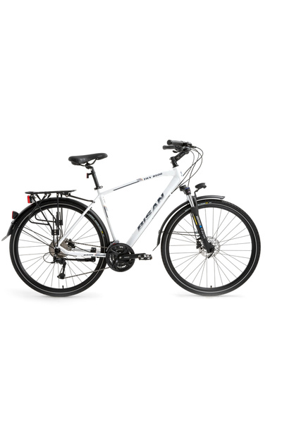 Bisan TRX 8500 CITY ERKEK ŞEHİR BİSİKLETİ 50CM HD 28 JANT 27 VİTES MAT BEYAZ ...