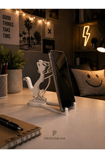 Neux Modern Cat Phone Stand – Office and Desk Phone Holder