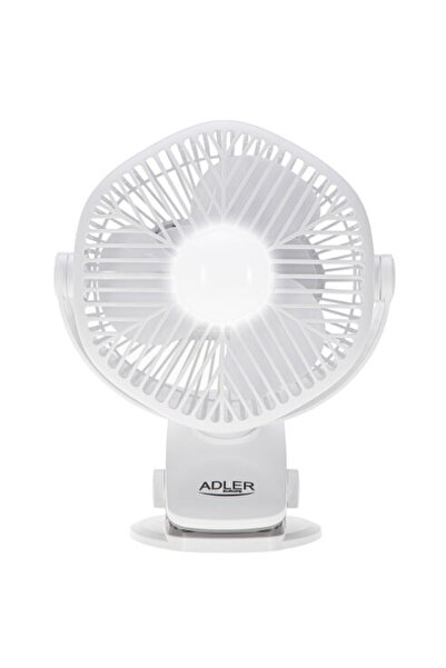 adler Ventilator reîncărcabil de 5”/12,7cm cu clemă
