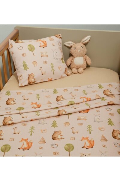 Oliver Baby Σετ σεντονιών κούνιας 3 τεμαχίων 110x170 με λάστιχο Des.428