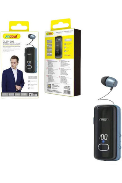 Andowl Q-EH580 Ενδοωτικά ακουστικά Bluetooth Handsfree Μαύρο Μπεζ