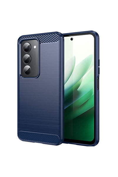 Techsuit Husa pentru Xiaomi Redmi 15 4G / Redmi 15 5G - Carbon Silicone - Blue