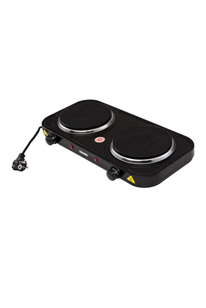 adler Plita electrica AD 6509, 2 ochiuri, 2000W, termostat reglabil,Negru