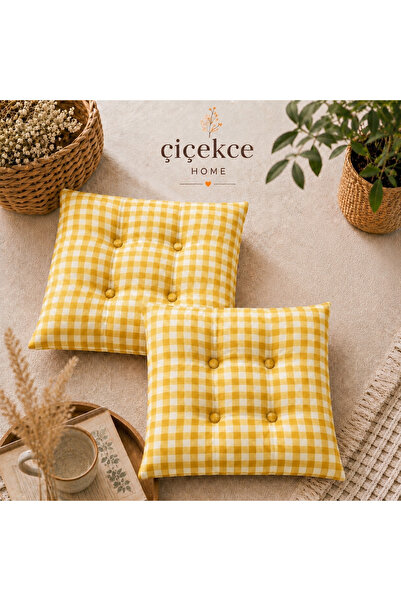 Çiçekce Home evinize renk katar Minder pötikare çok amaçlı 42x42 cm 1.kalite ...