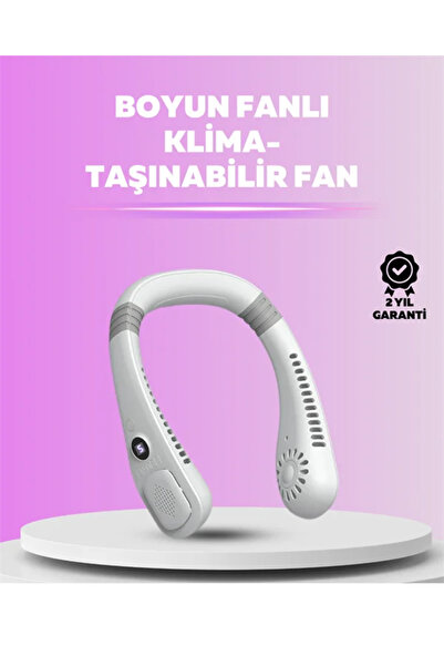 Genel Markalar Giyilebilir Bladeless Boyun Fanı | 360° Serinlik, 5 Kademe Rüz...