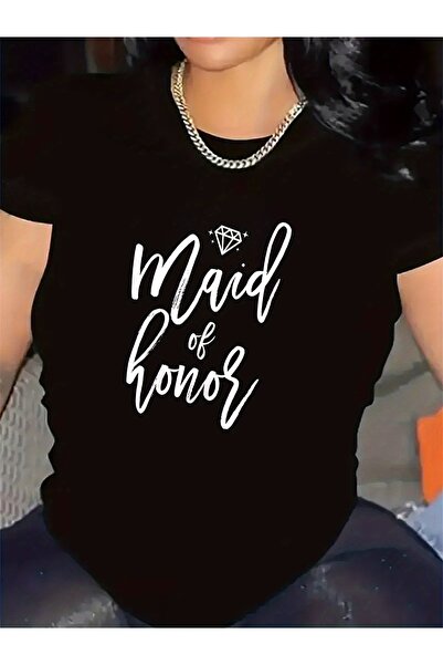1001moda Short-Sleeved T-Shirt The Maid of Honor, Perfect Wedding Occasions, ...