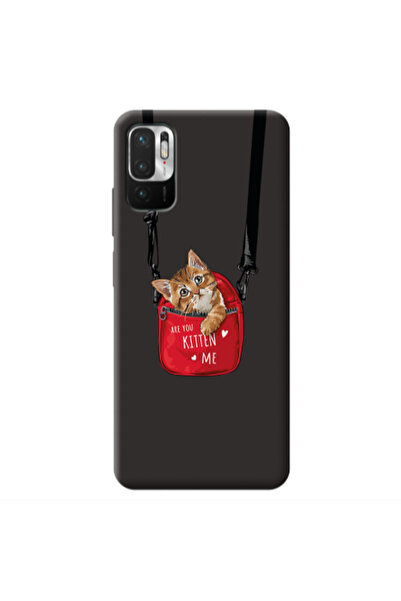 Other Xiaomi Redmi Note 10 Pro 5G Kitten Me Black Colored Silicone TPU Θήκη