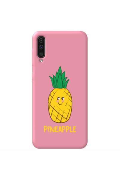 Other Samsung A70 Pineapple Pink Colored Silicone TPU Θήκη
