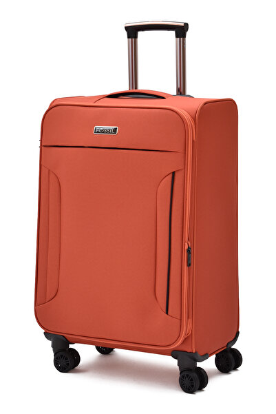 Ultra Light Medium Gusseted Fabric Suitcase – 360° 8 Wheels, Light & Large Interior