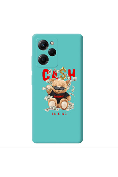 Other Xiaomi Poco X5 Pro Cash is king Turquoise Colored Silicone TPU Θήκη