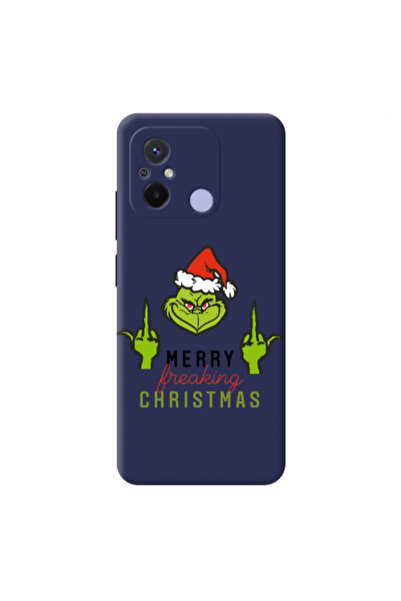 Other Xiaomi Redmi 12C Merry Christmas44 Dark blue Colored Silicone TPU Θήκη
