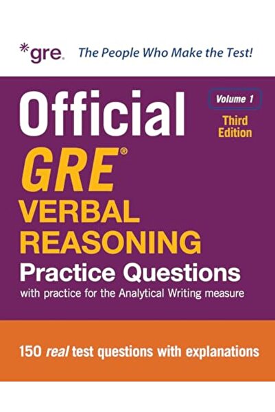 Mcgraw-Hill Official Gre Verbal Reasoning Practice Questions Third Edition Vo...