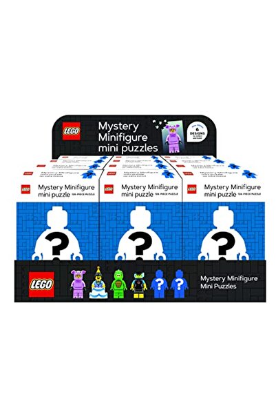Chronicle Books Lego Mystery Minifigure Puzzles Blue Edition 12 Co