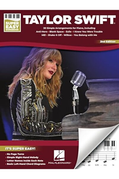 Hal Leonard Corporation Taylor Swift Super Easy Songbook 2Nd Edition