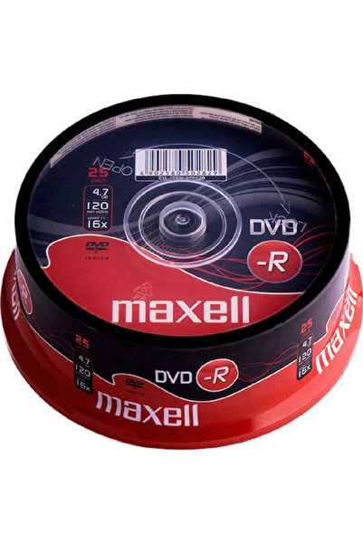 Maxell Εγγράψιμο DVD-R 16x 4.7GB Κουτί 25 τεμαχίων Κωδικός: 275520