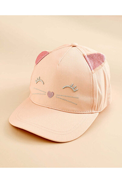 REDTAG Girls Pink Embellished Cap