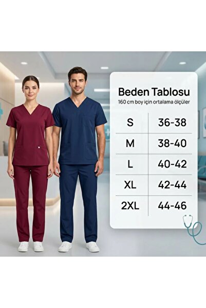 gebze iş güvenliği V-Neck Nurse Suit