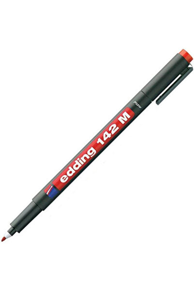 Edding 142/m Μόνιμος Μαρκαδόρος 1mm Κόκκινο