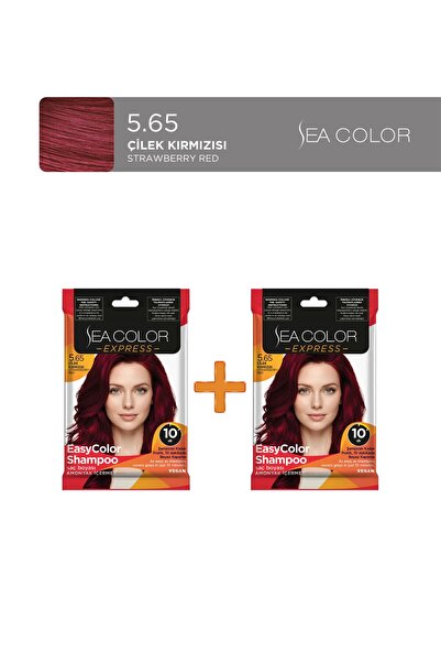 Sea Color 2'li Express Amonyaksız Şampuan Boya, Şampuan Kolaylığında Saç Boya...