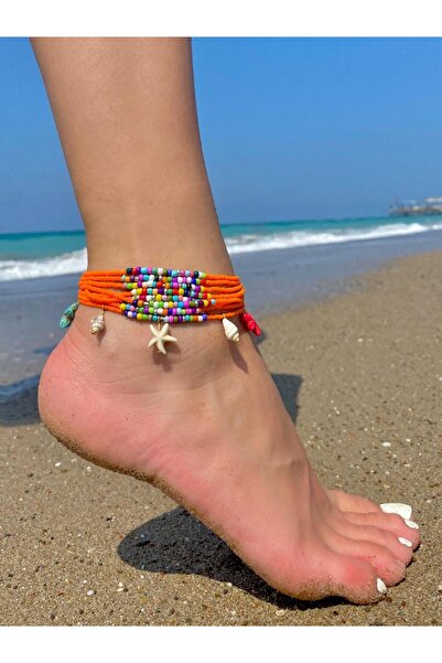 Beykan handmade Bahama Set of 8 Anklet Bracelets