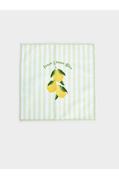 LC Waikiki Prosop de bucătărie cu imprimeu de lămâi, set de 3 bucăți, 30x30 cm