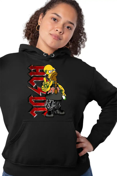 OEM Γυναικείο Φούτερ AC/DC The Simpsons Homer ACDC Merch