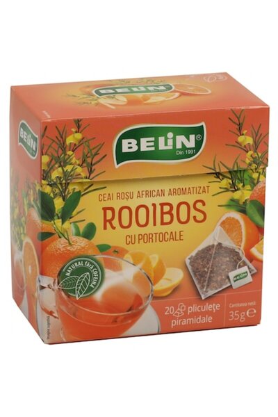 BELİN Ceai roșu african rooibos aromatizat cu portocale 20 plicuri 35 g