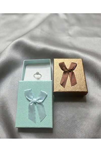 e Erta 7cm x 9cm Mint Yeşili - Kahverengi 2'li Mini Takı Kutusu Kolye & Küpe ...