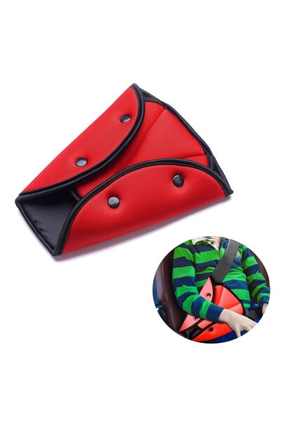 Arabest Kids Seatbelt Adjuster Set,Soft Material,Universal Triangle Pad,Safet...