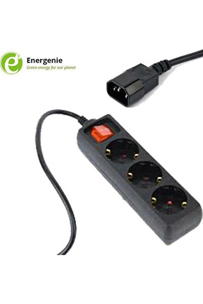 Energenie Πολύπριζο 3 Θέσεων με Διακόπτη και Καλώδιο 0,6μ Κωδικός: EG-PSU3-01