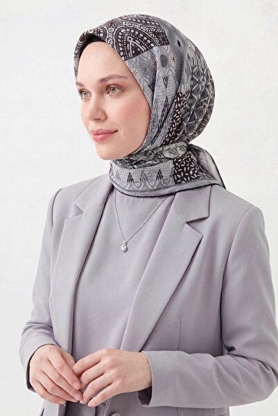 Silk Home وشاح ناعم أسود أصلي