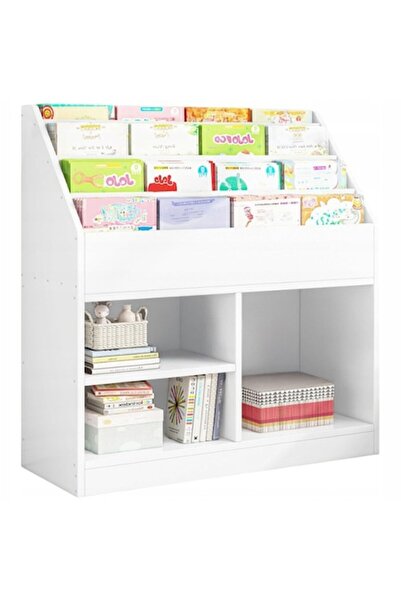 Rebiko Bibliotecă pentru copii, Rebiko, albă, 80x30x90cm, set complet