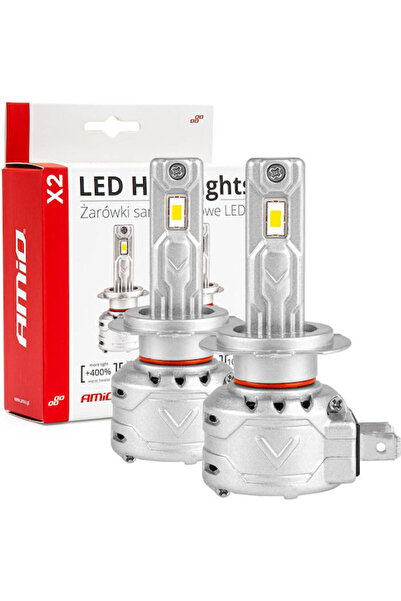 AMIO Lamps Car H7 Canbus LED 6500K Cold White 12V 72W 2pcs