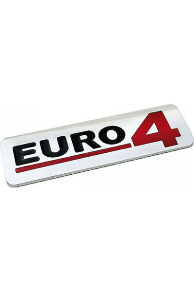 Lampa Αυτοκόλλητα Σήματος Αυτοκινήτου Euro 4 σε Ασημί Χρώμα 1 τεμάχιο Κωδικός...