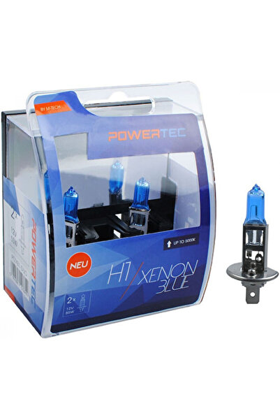 M-TECH Λάμπες Αυτοκινήτου & Μοτοσικλέτας Powertec Xenon Blue H1 Αλογόνου 5000...
