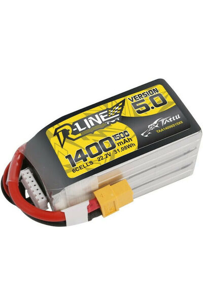 TATTU Μπαταρία Li-Po R-Line V5 22.2V 1400mAh 150C 6S XT60 για Drone Κωδικός: ...