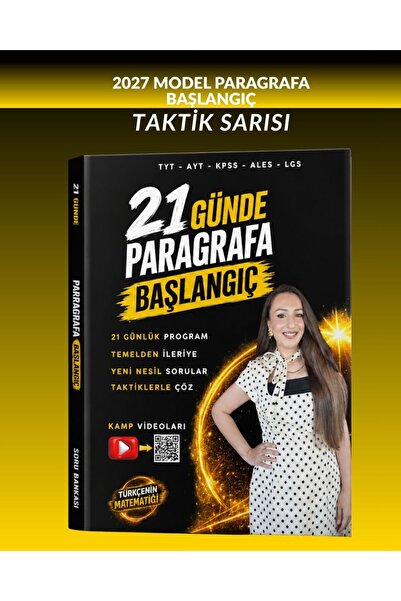Türkçenin Matematiği 21 Günde Paragrafa Başlangıç Soru Bankası (2027 MODEL)