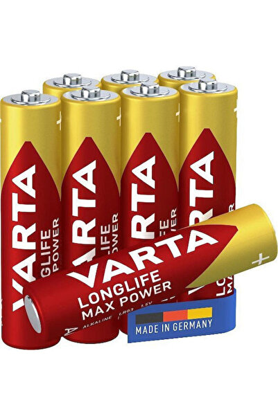 Varta Μπαταρίες Αλκαλικές Longlife Max Power AAA 2V 8 τεμάχια