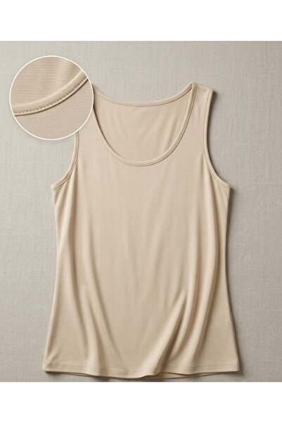 URUMDAY Cotton U-Neck Undershirt Blouse