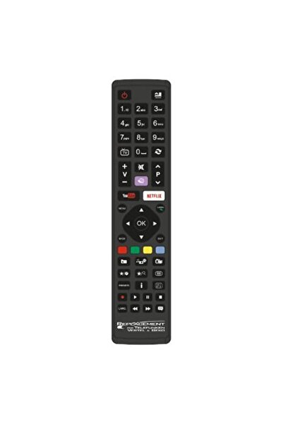 OEM K-JL1721 Universal Remote Control for Telefunken TV, Black