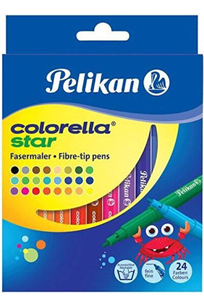 Pelikan Κολορέλα Σταρ Πλενόμενοι Μαρκαδόροι Σχεδίου με Λεπτή Μύτη 3mm, Σετ 10...