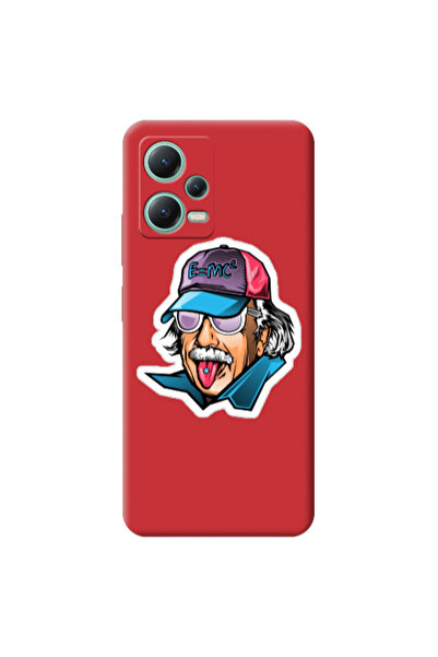 Other Xiaomi Redmi Note 12 Pro 5G Einstein Red Colored Silicone TPU Θήκη