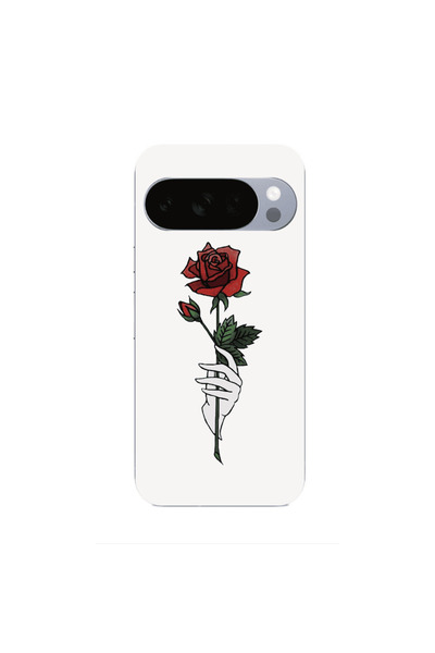 Other Google Pixel 10 Pro XL Rose in hand Transparent Silicone TPU Θήκη