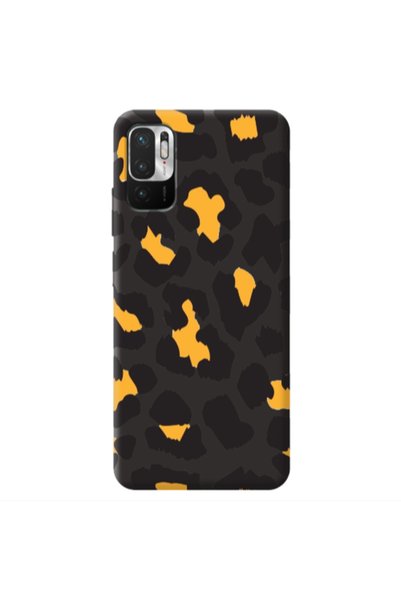 Other Xiaomi Redmi Note 10 Pro 5G Yellow leopard Black Colored Silicone TPU Θήκη