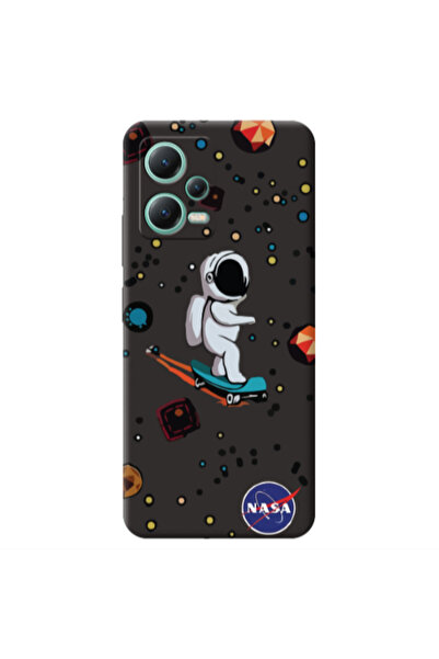 Other Xiaomi Redmi Note 12 Pro 5G Astronaut with skateboard Black Colored Sil...