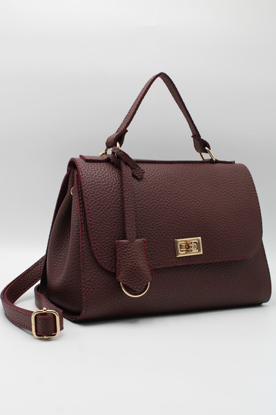 LASSO Women's Crossbody Hand and Shoulder Bag with Charm Accessories, Lock an...