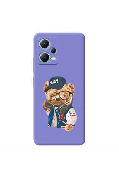 Other Xiaomi Redmi Note 12 Pro 5G Enjoy Purple Colored Silicone TPU Θήκη