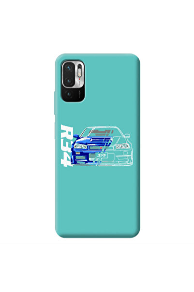 Other Xiaomi Redmi Note 10 Pro 5G Blue R34 Turquoise Colored Silicone TPU Θήκη