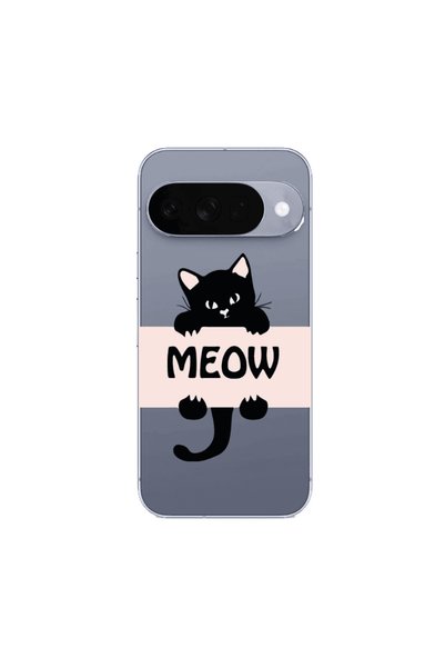 Other Google Pixel 10 Meow Transparent Silicone TPU Θήκη